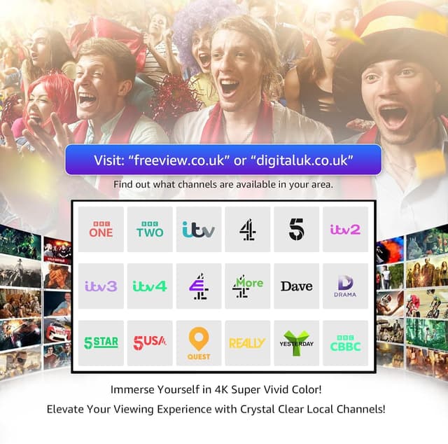 Thumbnail 2 de Indoor TV Aerial 3m Coax Compact HD Antenna