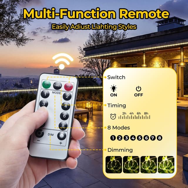 Detalle 2 de OxyLED Catena Luminosa 20M 300 LED