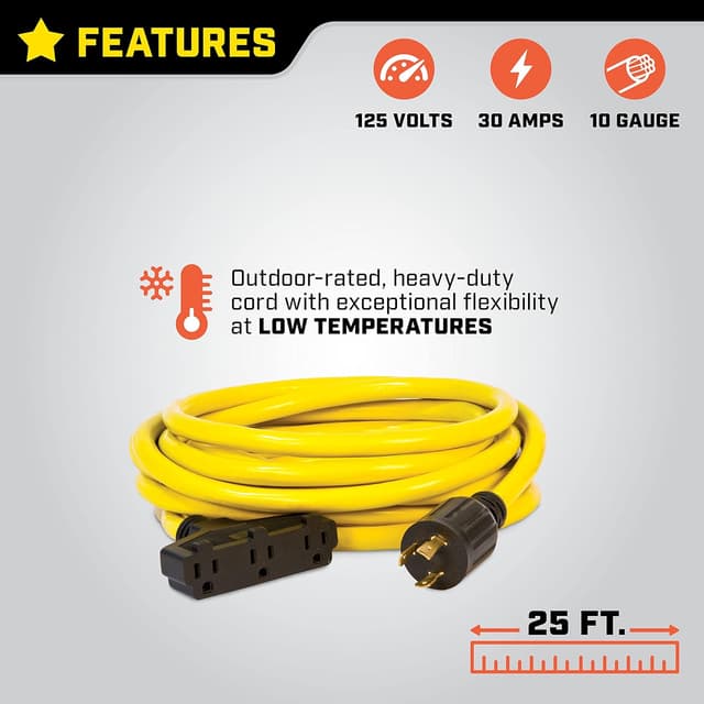 Thumbnail 2 de Champion Power Equipment 25-Foot 30A Generator Extension Cord