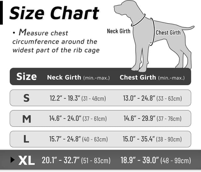 Detalle de Eagloo Harnais Chien anti-traction réfléchissant réglable avec poignée de contrôle, Taille XL (noir)