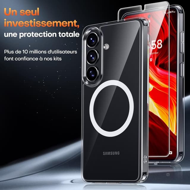 Thumbnail 1 de TAURI Coque Magnétique Galaxy S26 S26 avec MagSafe