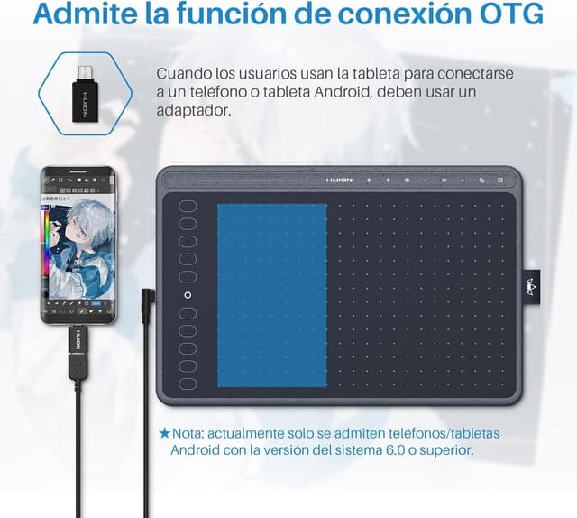 Thumbnail 3 de HUION HS611 Tableta Gráfica con Lápiz PW500 🎨