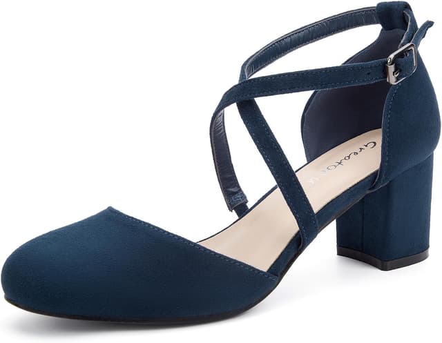 Detalle de Greatonu Pumps Riemchenpumps mit Spangen