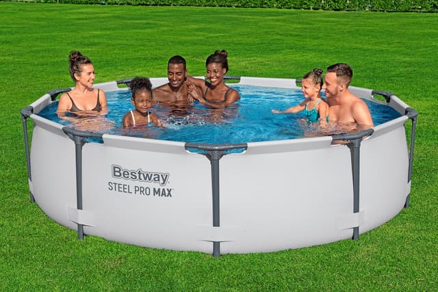 Thumbnail 1 de Bestway Piscine Steel Pro Max 56406 Gris 305 x 76 cm
