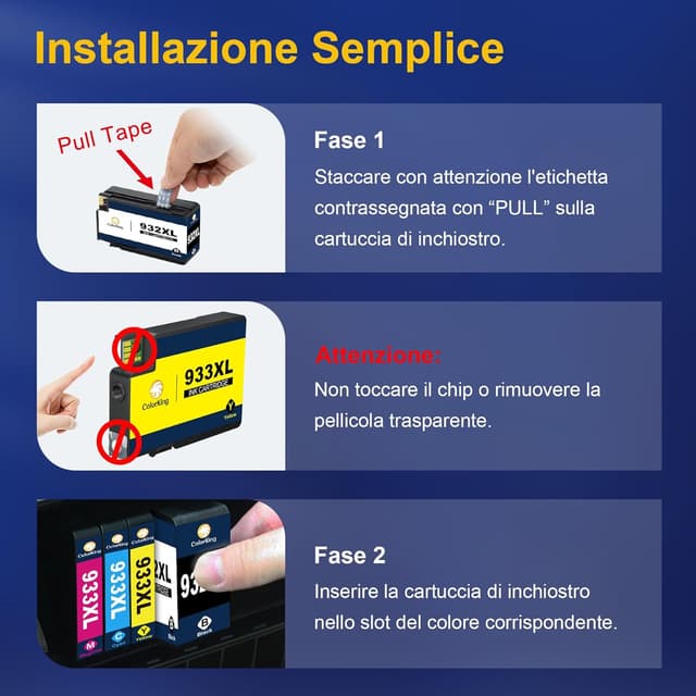 Detalle de ColorKing 932XL 5 pack cartucce ink