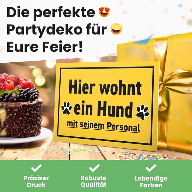 Thumbnail 3 de DankeDir! Schild Hund Personal 30 x 20 cm