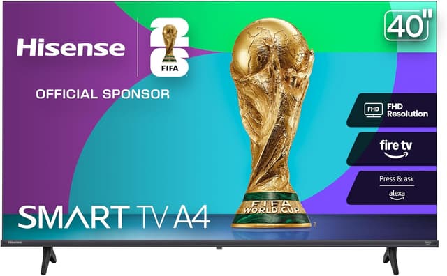 Detalle de Hisense 40-inch A4 Series Smart Fire TV (2025) — FHD 1080p 40A4NF with Alexa & DTS Virtual:X