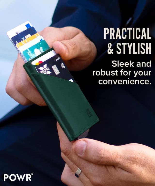 Detalle 2 de POWR RFID mini wallet metal, 9 carte