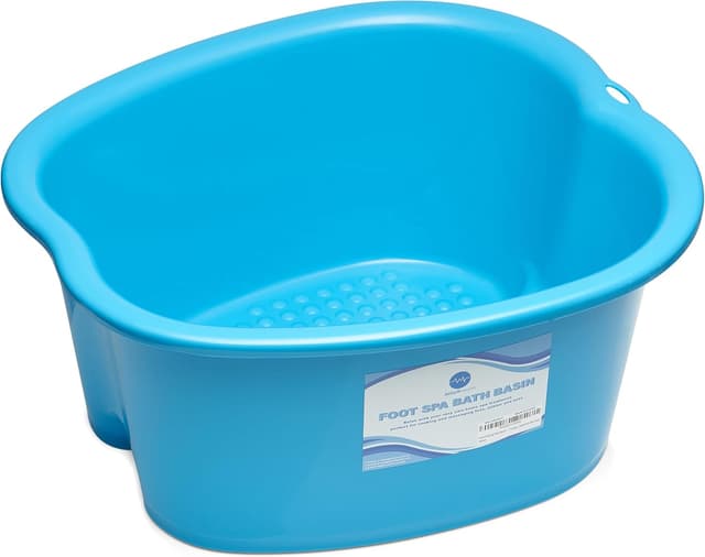 Detalle de AllSett Health Foot Soaking Bath Basin (Large, Blue) for Home Spa Pedicures