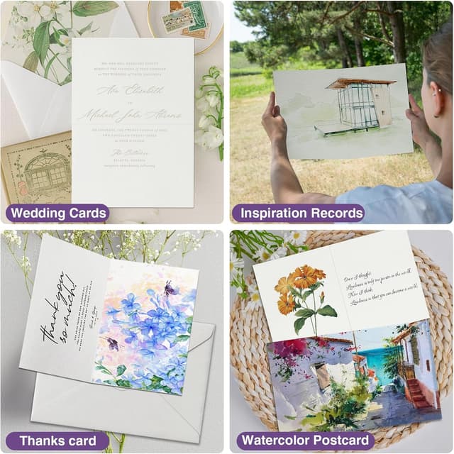 Thumbnail 5 de KOVIEDE watercolor cards 50 pack, 4 x 6 in