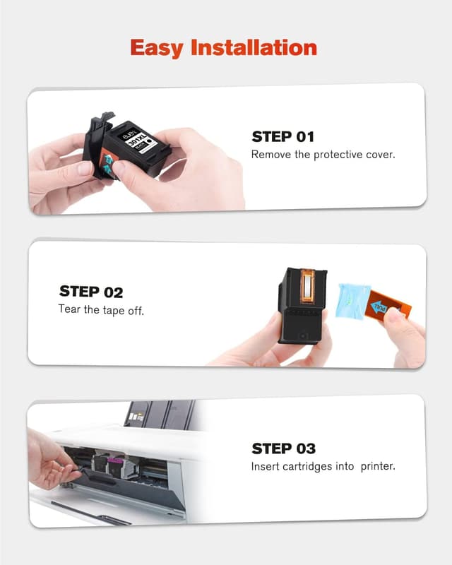 Thumbnail 6 de ejet 301XL Druckerpatronen Schwarz 2er-Pack