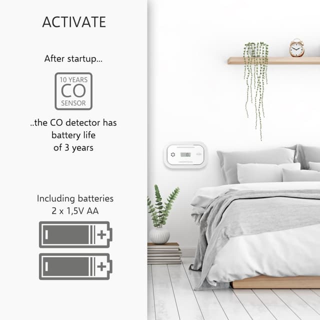 Thumbnail 3 de ELRO FC5003 CO alarm 10-year sensor
