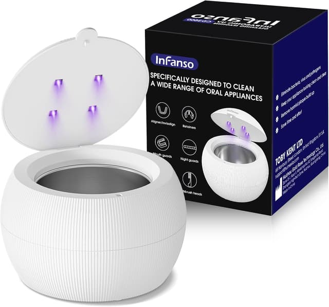 Imagen de InFanso 42kHz Ultrasonic Retainer Cleaner for Aligners en OfertitasTOP