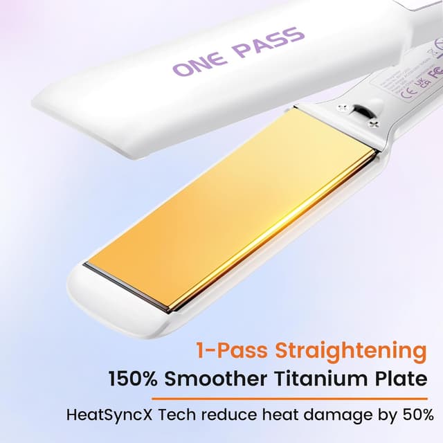 Detalle 2 de Faszin Professional 42mm Titanium Hair Straightener 🎀