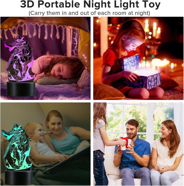 Thumbnail 6 de QQAAMZ Valorant Reyna 3D LED Nachtlicht