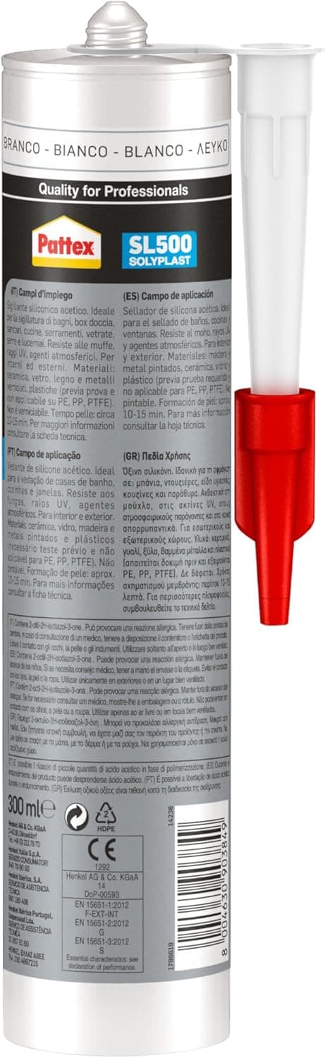 Thumbnail 1 de Pattex SL 500 Sigillante silicone 300 ml