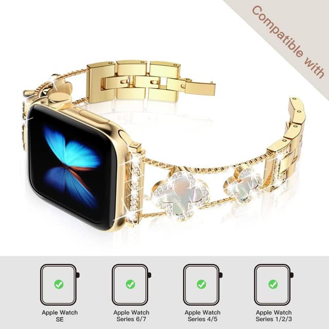 Thumbnail 5 de Musk-MSKR Diamond Apple Watch band 5.3-7.5 in