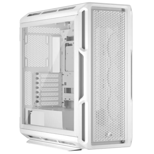 Detalle de Corsair 5000T Mid Tower Cristal Templado USB-C blanca 🖥