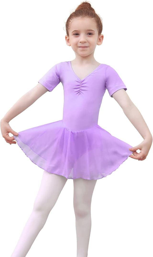 Detalle 2 de Tancefair Ragazza vestito da balletto con body, tutu e gonna in chiffon