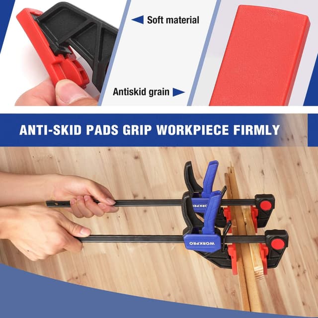 Thumbnail 5 de WORKPRO 305 mm Ratchet Bar Clamp Set 68 kg 🛠