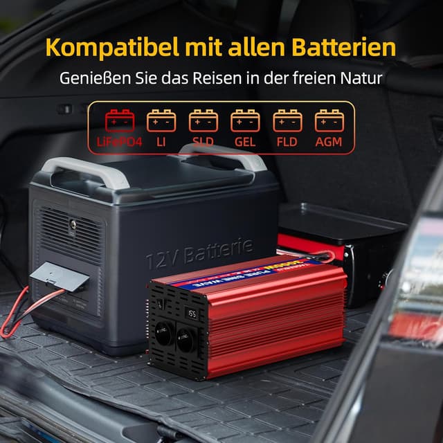 Thumbnail 6 de TAGEEBLU 3000W Wechselrichter 12V auf 230V