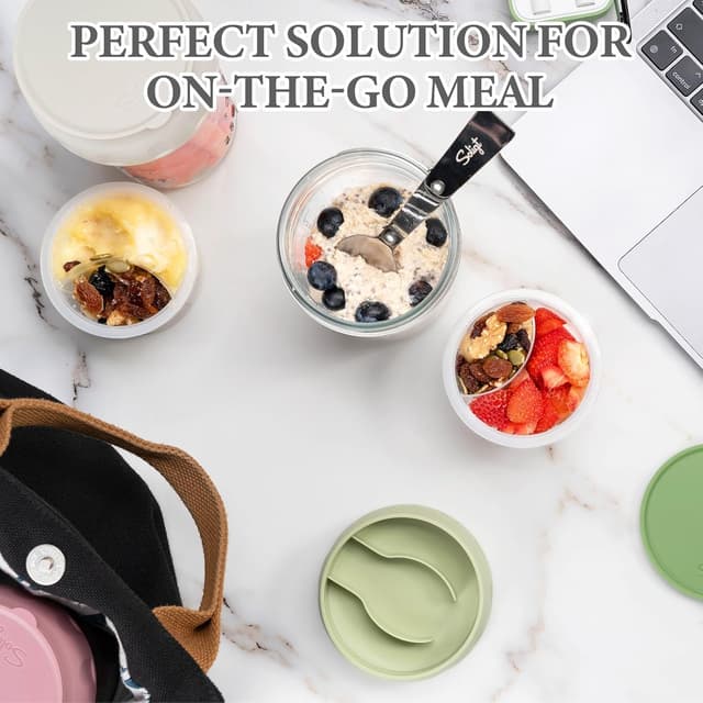 Thumbnail 4 de SOLIGT Overnight Oats Jars 16oz