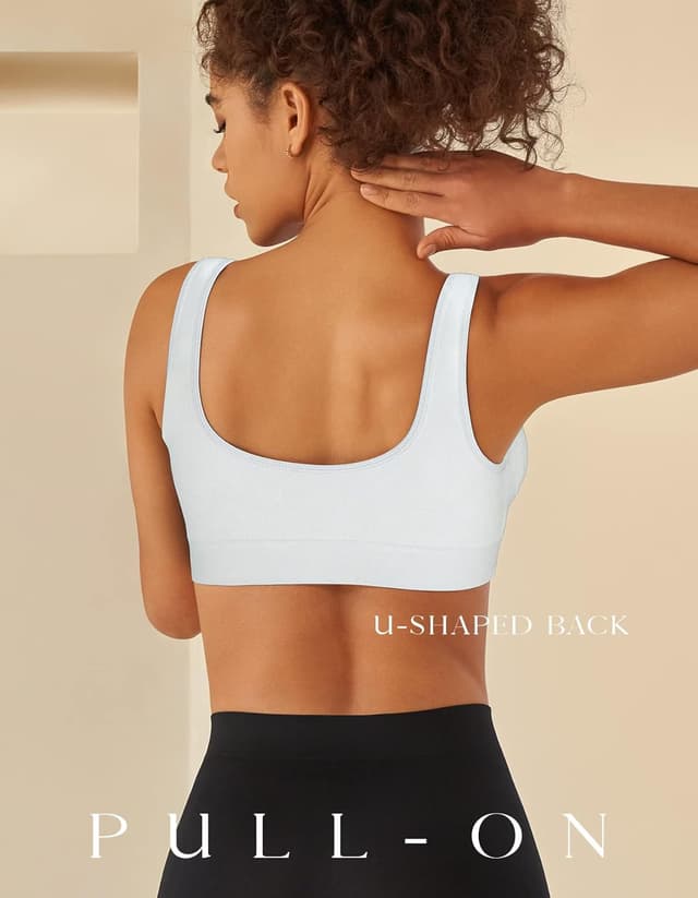 Detalle 2 de SIMIYA Super Comfort Bra: non-wired, removable pad sleep & leisure sports bra (plus size)