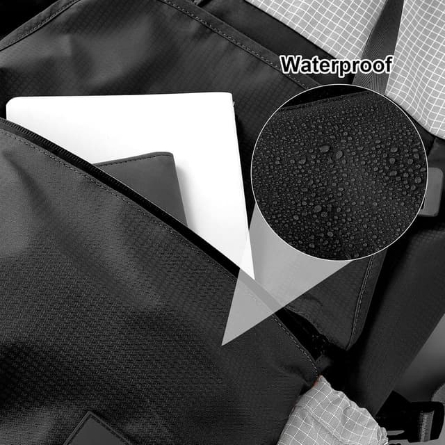 Detalle de POWER KING 35L Expandable to 45L Lightweight Travel Backpack (19 inch laptop) – 3-in-1 roll-top daypack