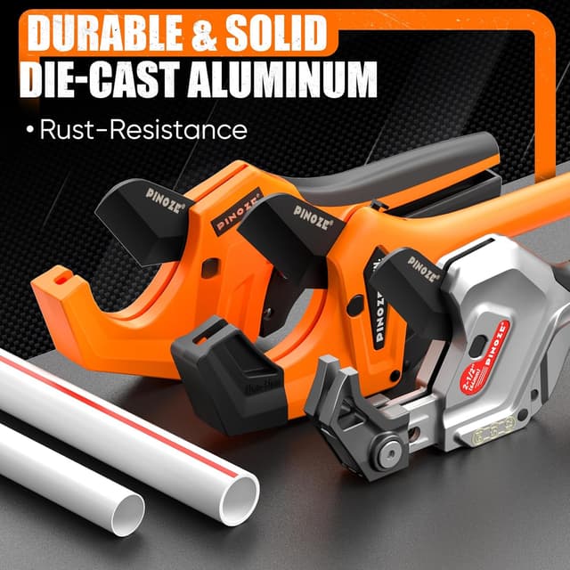 Detalle de Pinoze tagliatubi in PVC con lama SK5 e taglio regolabile fino a 63 mm (3 velocità)