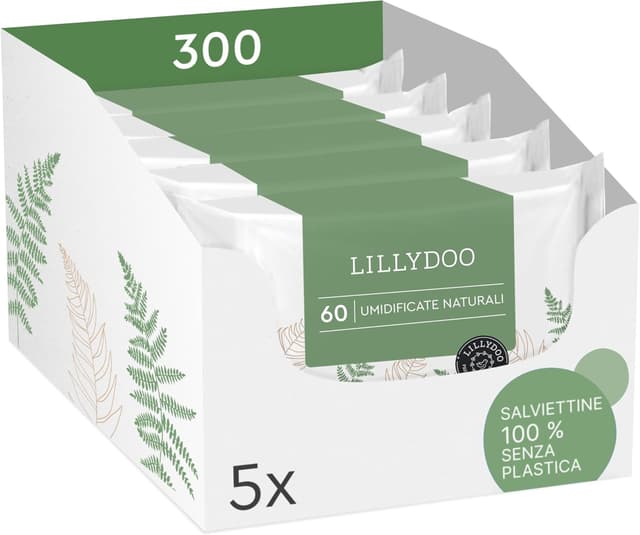 Imagen de LILLYDOO green 300 salviette per neonati en OfertitasTOP