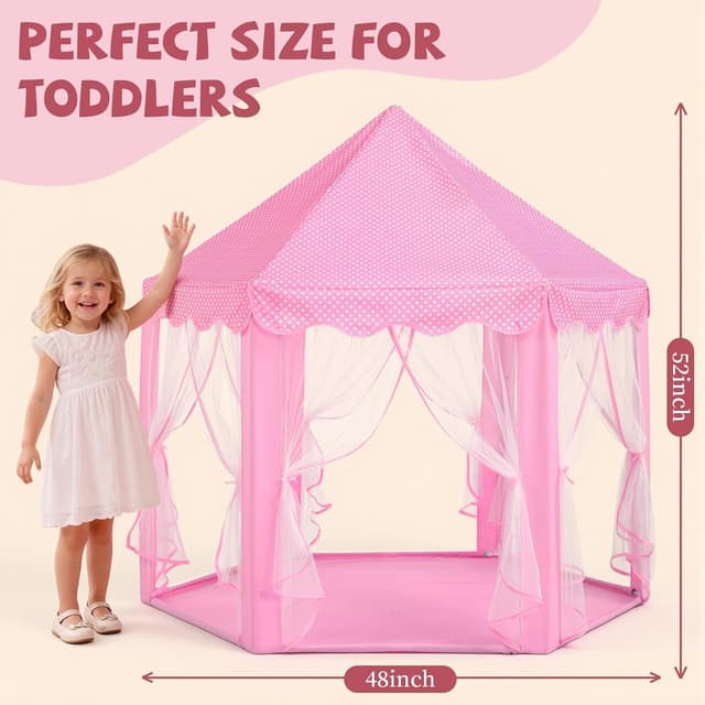 Thumbnail 2 de Sumbababy Princess Castle Tent for Girls — Playhouse 1 🎪