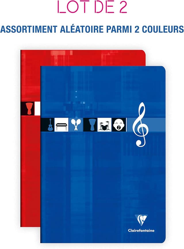 Thumbnail 1 de Cahiers Clairefontaine 63117AMZC, 2 x 48 pages đź““