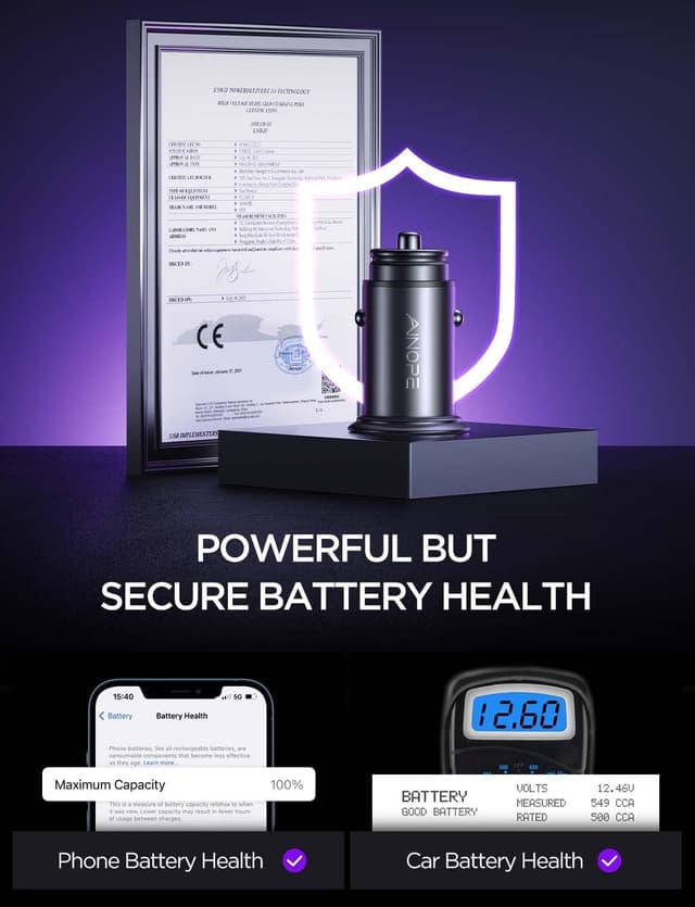 Thumbnail 5 de AINOPE Smallest 4.8A car charger USB socket for iPhone