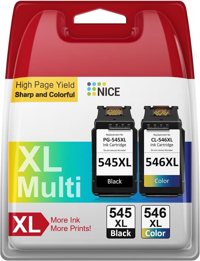 Detalle de Cartouche 545-546 PG-545XL / CL-546XL compatible Canon pour Pixma TS et MG