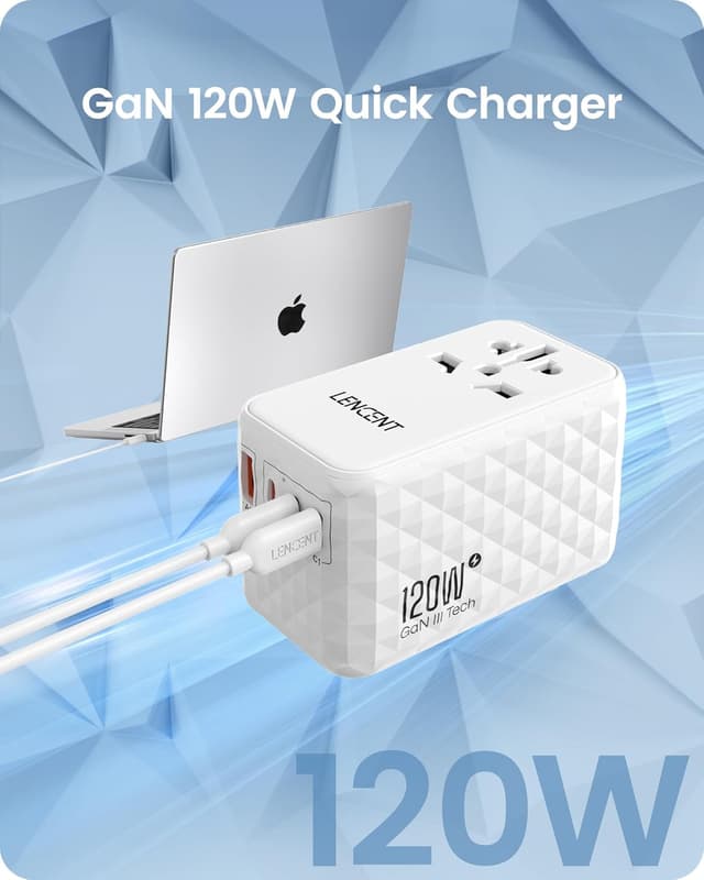 Detalle de LENCENT 120W Reiseadapter Weltweit