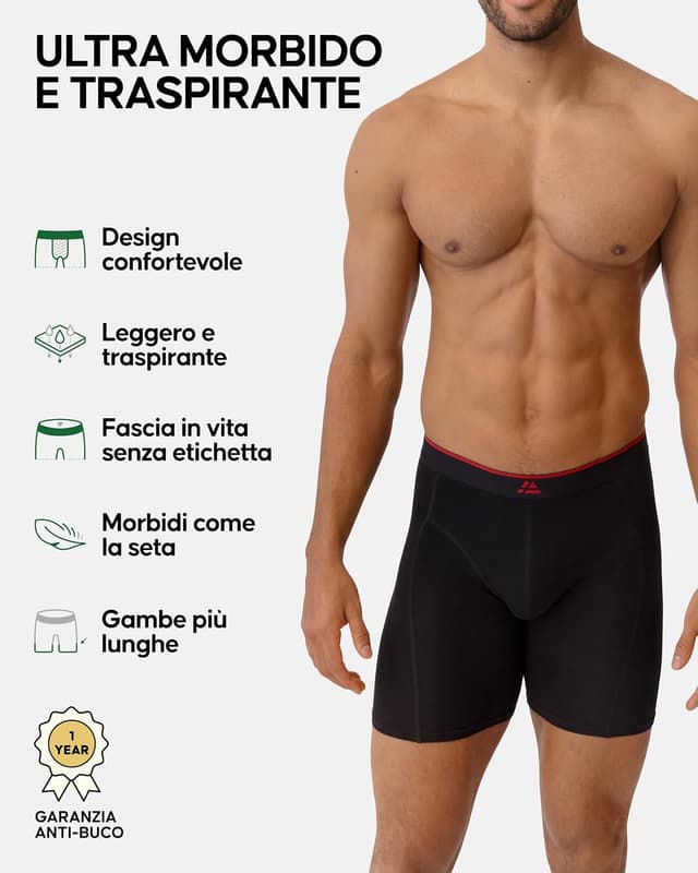 Thumbnail 1 de DANISH ENDURANCE Boxer Bamboo Lunghi 65% viscosa