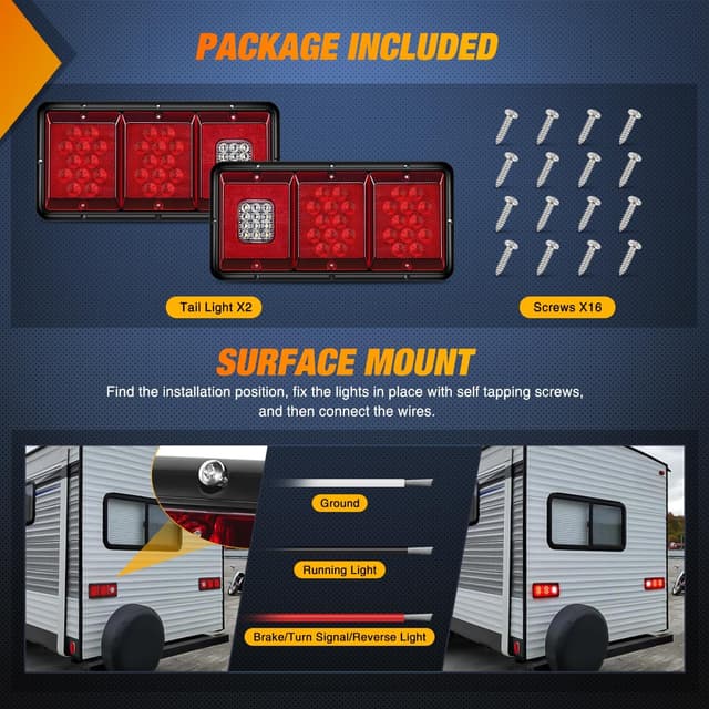 Detalle 2 de Nilight LED Triple Tail Light 36 LEDs