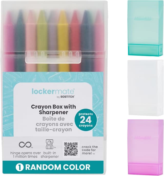 Detalle de LockerMate Crayon Box with Sharpener 24-pack ๐
