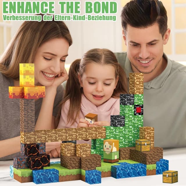 Thumbnail 4 de TUKIIE Magnetische Bausteine 160 Stück (1 Zoll) – Magnetspielzeug für Kinder ab 3 Jahren