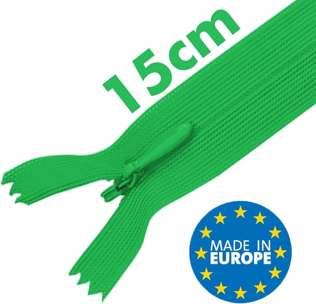 Detalle 2 de MARARDI unsichtbare Reißverschlüsse 15 cm Grün