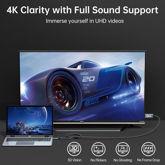 Detalle 2 de USB-C auf HDMI Kabel 2 m für 4K