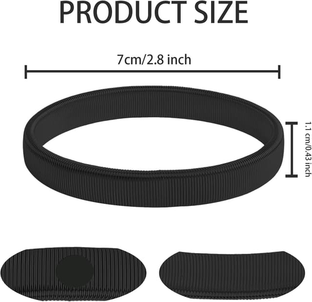 Detalle de Aomig Metall Ärmelhalter Set (2 Stück) für Hemdärmel – rutschfeste Metallmanschettenhalter