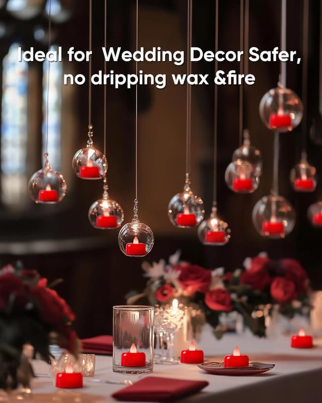 Thumbnail 1 de wisdom line Candele LED elettriche 8 pezzi rosse