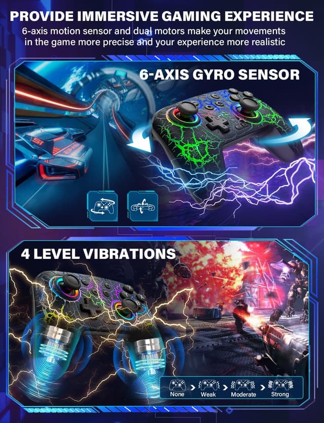 Detalle 1 de ZRZLMVP Switch controller 1000mAh wireless