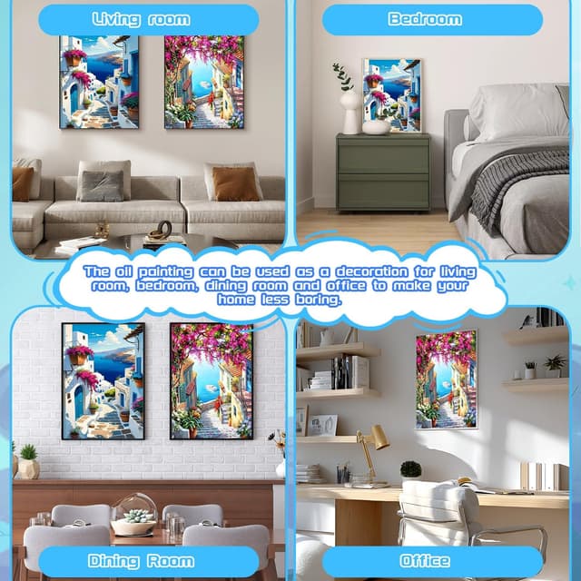 Detalle 1 de Peinture par numéros 50 x 40 cm DIY