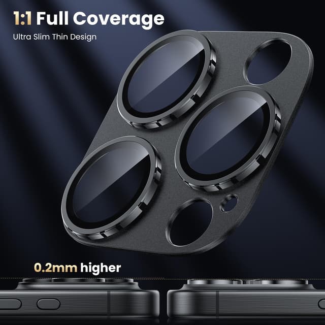 Thumbnail 3 de WSKEN Camera Lens Protector for iPhone 16 Pro 9H