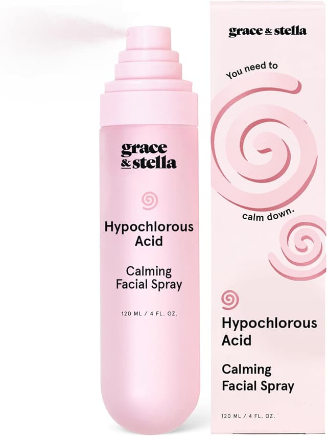 Detalle de grace & stella Hypochlorous Acid Spray for Face (Acne Spray) — Gentle Facial Mist for Redness & Breakouts, 120ml/4 fl oz