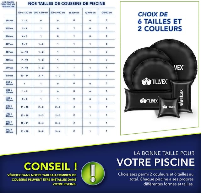 Thumbnail 1 de tillvex Coussin dâhivernage XXL 500 cm pour piscine đ