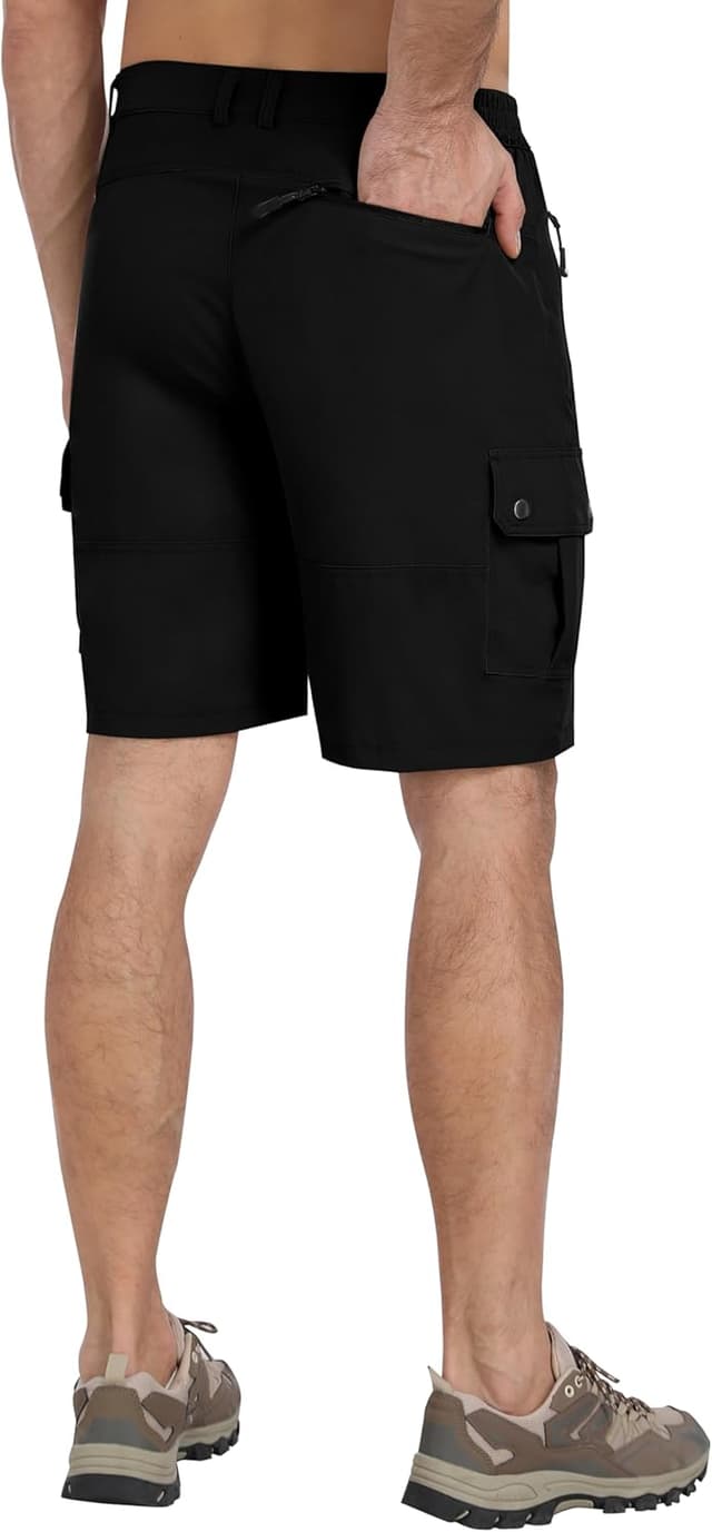 Detalle de MoFiz Short de randonnée homme à séchage rapide et 5 poches