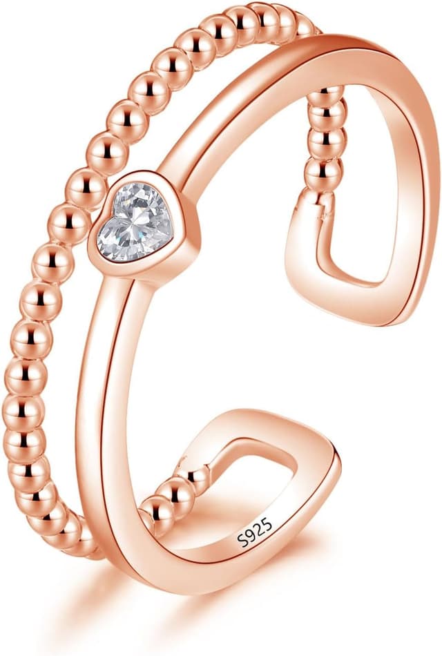 Thumbnail 2 de Cangall Adjustable 925 Sterling Silver Infinity Ring ๐